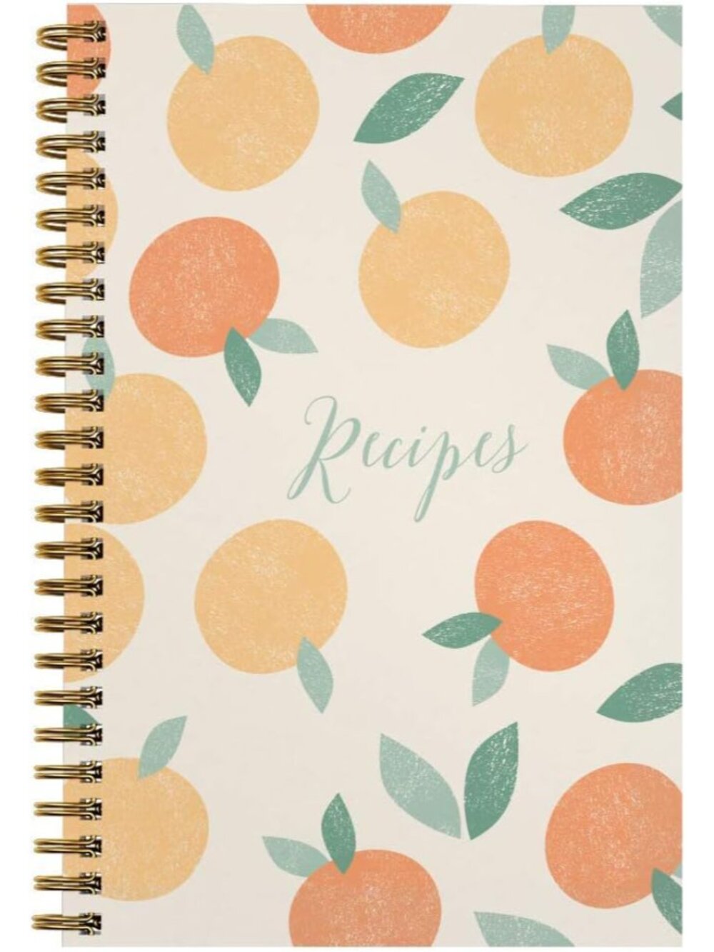 Softcover Sweet Recipes 5.5" x 8.5" Spiral Recipe Notebook/Journal, 120 Recipe P